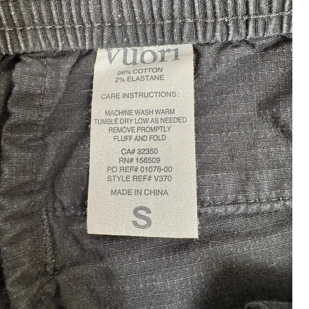 Vuori Ripstop Climber Shorts Small Charcoal Grey V370 Elastic Waist 8